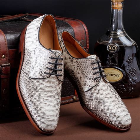 snakeskin shoes real or fake|genuine snakeskin shoes for men.